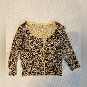 Leopard Cardigan Sweater
